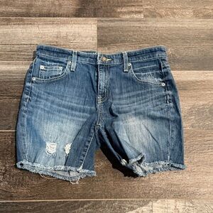 Denim Distressed Women Shorts